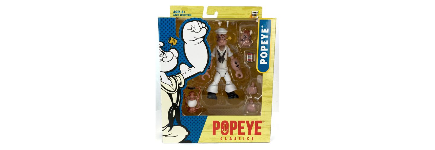 Детская фигурка Popeye in White Sailor Suit Classics 1:12 Scale 4" Action Figure, Ages 8+ — фото 2