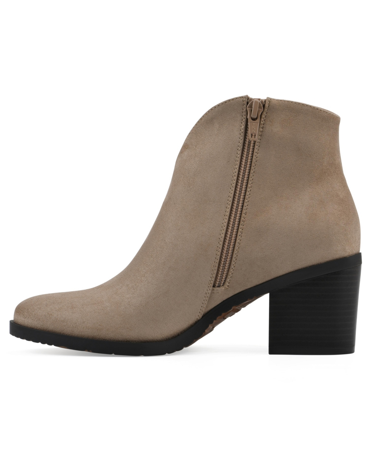 White Mountain Women's Tattles Western Block Heel Bootie