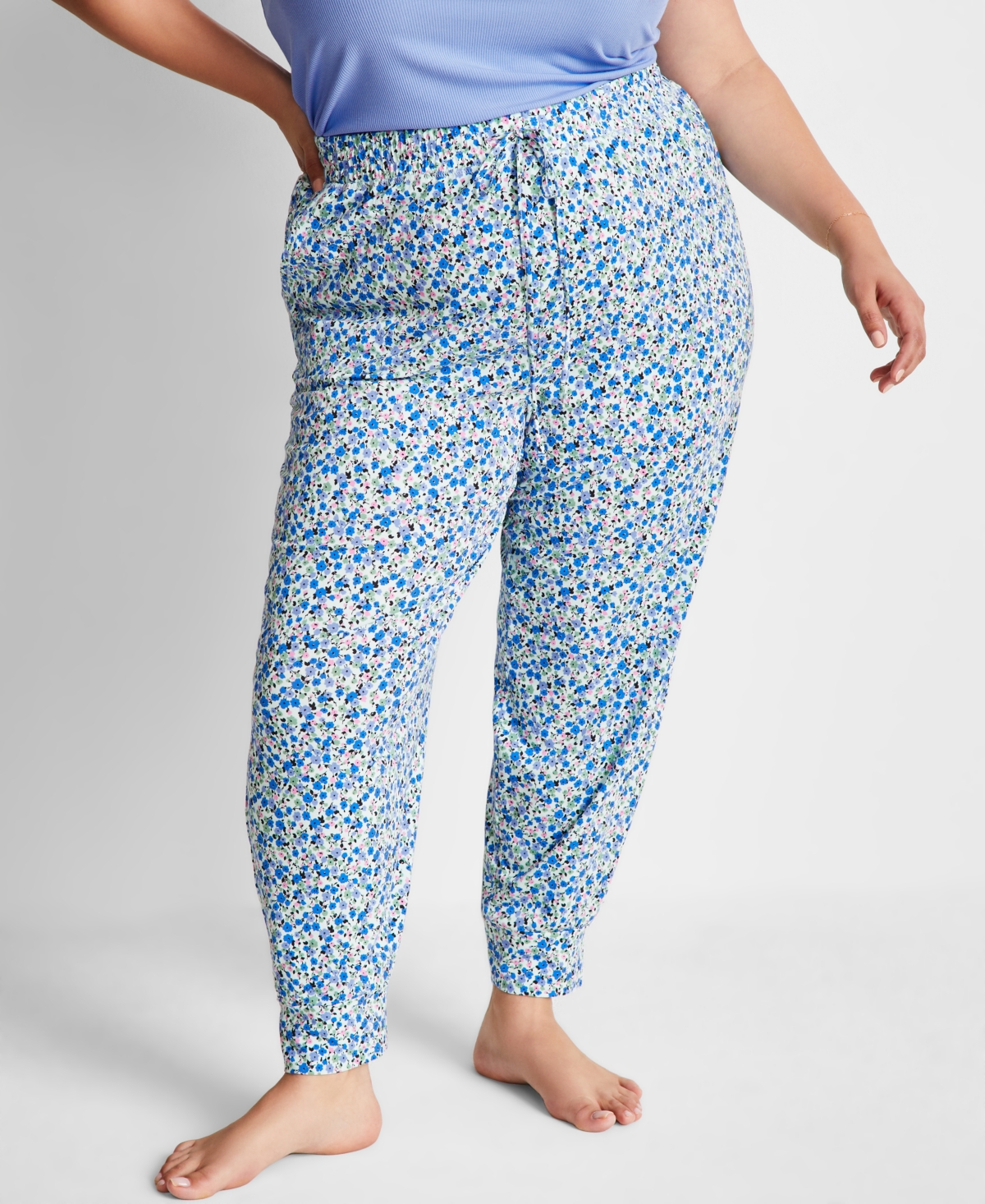 State Of Day Printed Jogger Pajama Pants Xs-3x, Created For Macy's In Dream Ditsy