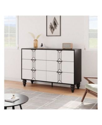 1 PC Wooden Modern 6 Drawer Dresser