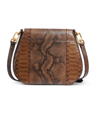 Donna Karan New York ベルローズ パイソンフラップクロスボディ Donna Karan New York Bellerose Python Flap Crossbody Bag