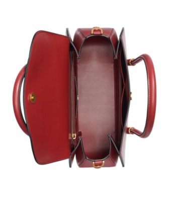 Bellerose Double Top Handle Leather Satchel