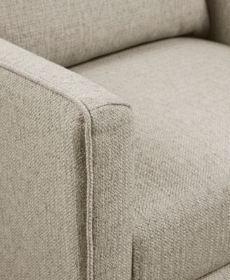 30" Wood Christian Wide Swivel Armchair