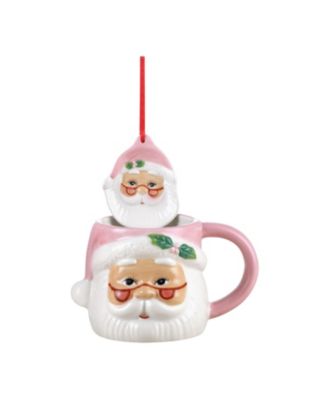 16 Oz. Ceramic Santa Mug and Ornament Set