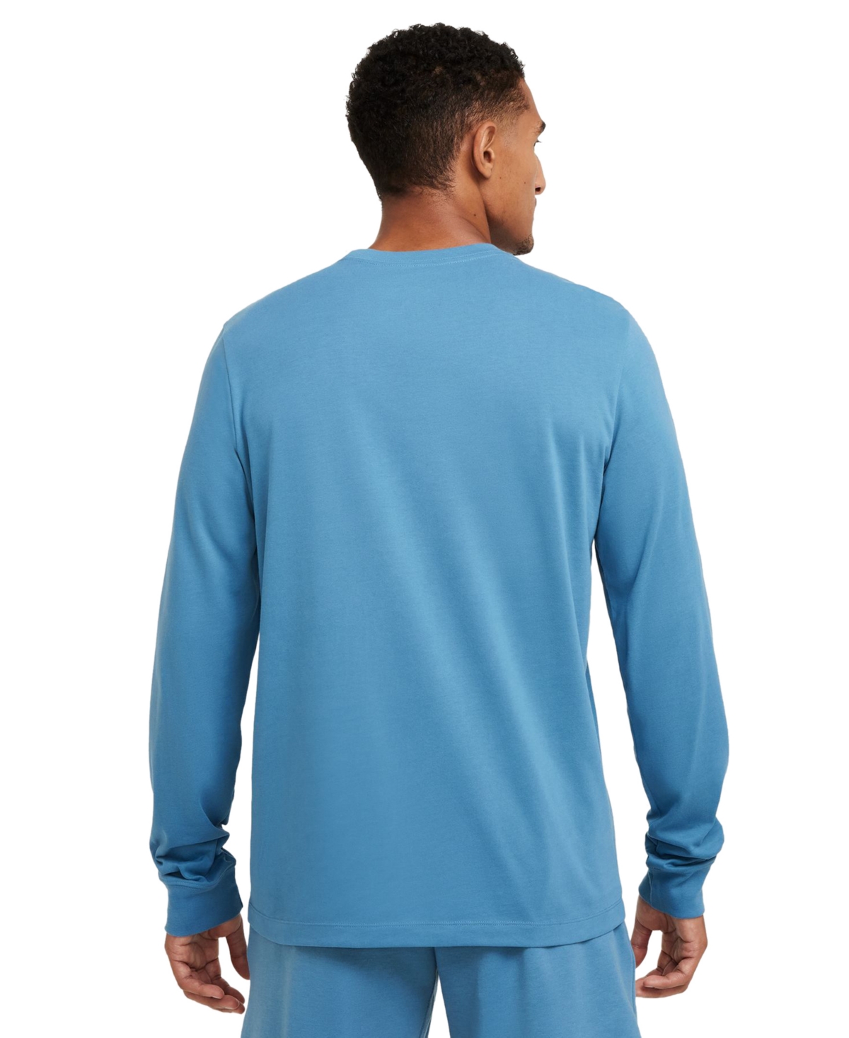 Nike Men's Dri-fit Long Sleeve Crewneck Logo Graphic Fitness T-Shirt