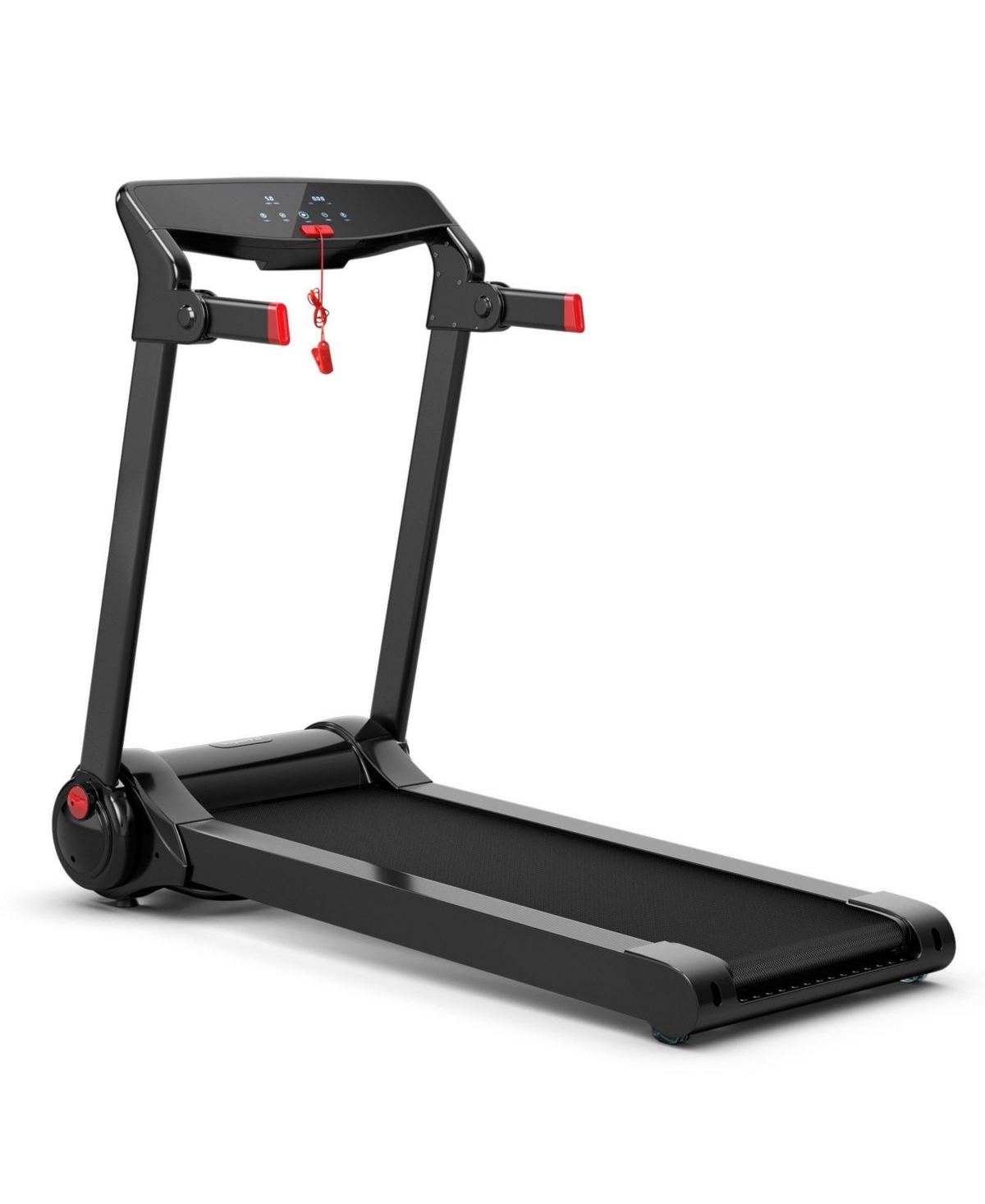 3HP Electric Folding Treadmill for Home Gym with Hd Display, Bluetooth Speaker & Silent Motor - Red