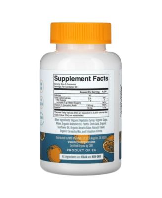 Organic Vitamin C Gummies  Orange  -  60 Gummies (45 mg per Gummy)