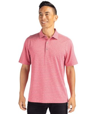 Big & Tall Forge Eco Heather Stripe Stretch Recycled Polo Shirt