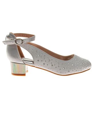 Little Girls Low Heeled Dress Shoes. (Little Kids/Big Kids)