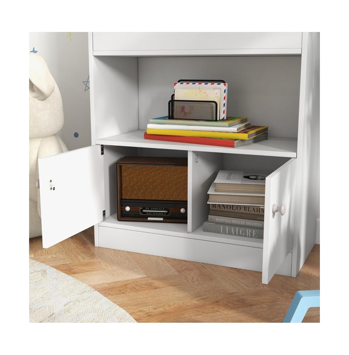 SlickblueStorage Cabinet - Elegant and Functional Organizer for Home or Office Spaces - White