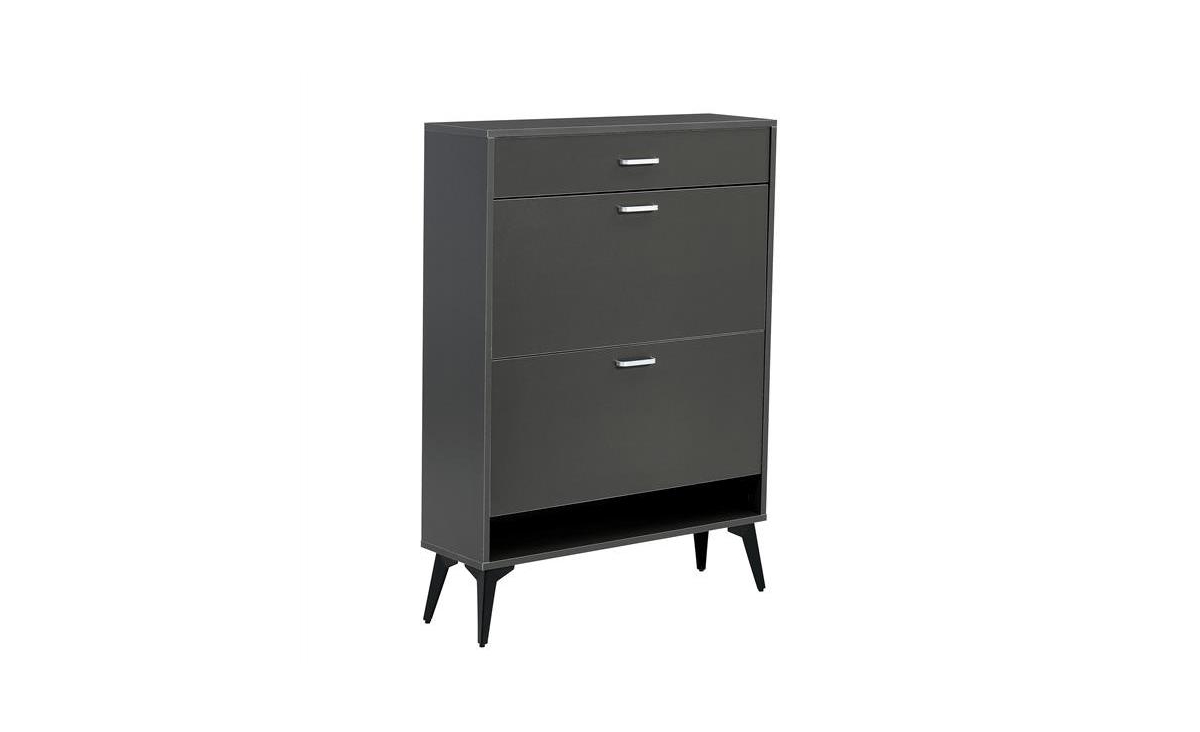 Slickblue Shoe Cabinet with Storage Shelves - Stylish Organizer for Footwear in Entryway or Closet