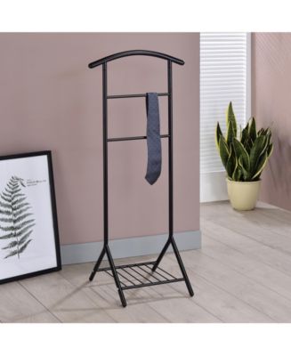 Kings Brand Furniture Amos Black Metal Wardrobe Suit Valet Stand ...