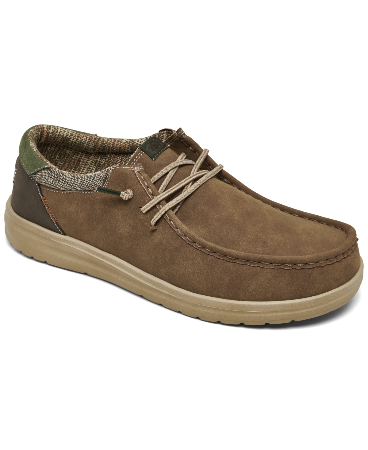 Men's Paul Nut Casual Moccasin Sneakers from Finish Line - Brown