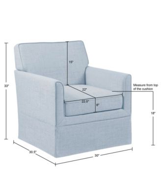 Paula 30"W Slipcover Accent Armchair