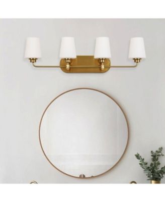 4-Light Bathroom Vanity Light with Shade