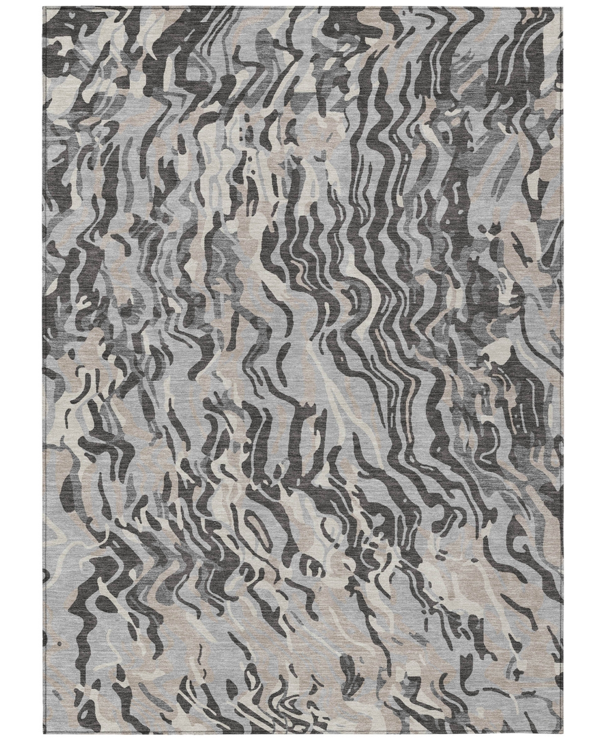 Addison Chantille Machine Washable Acn1038 9'x12' Area Rug In Gray