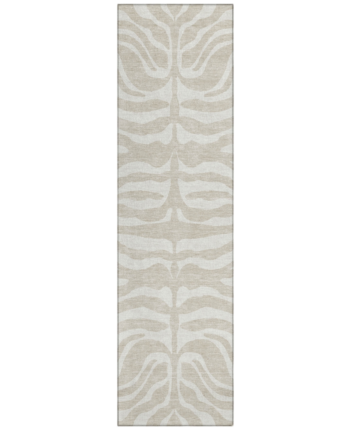 Addison Chantille Machine Washable Acn1042 2'3"x7'6" Runner Area Rug In Beige