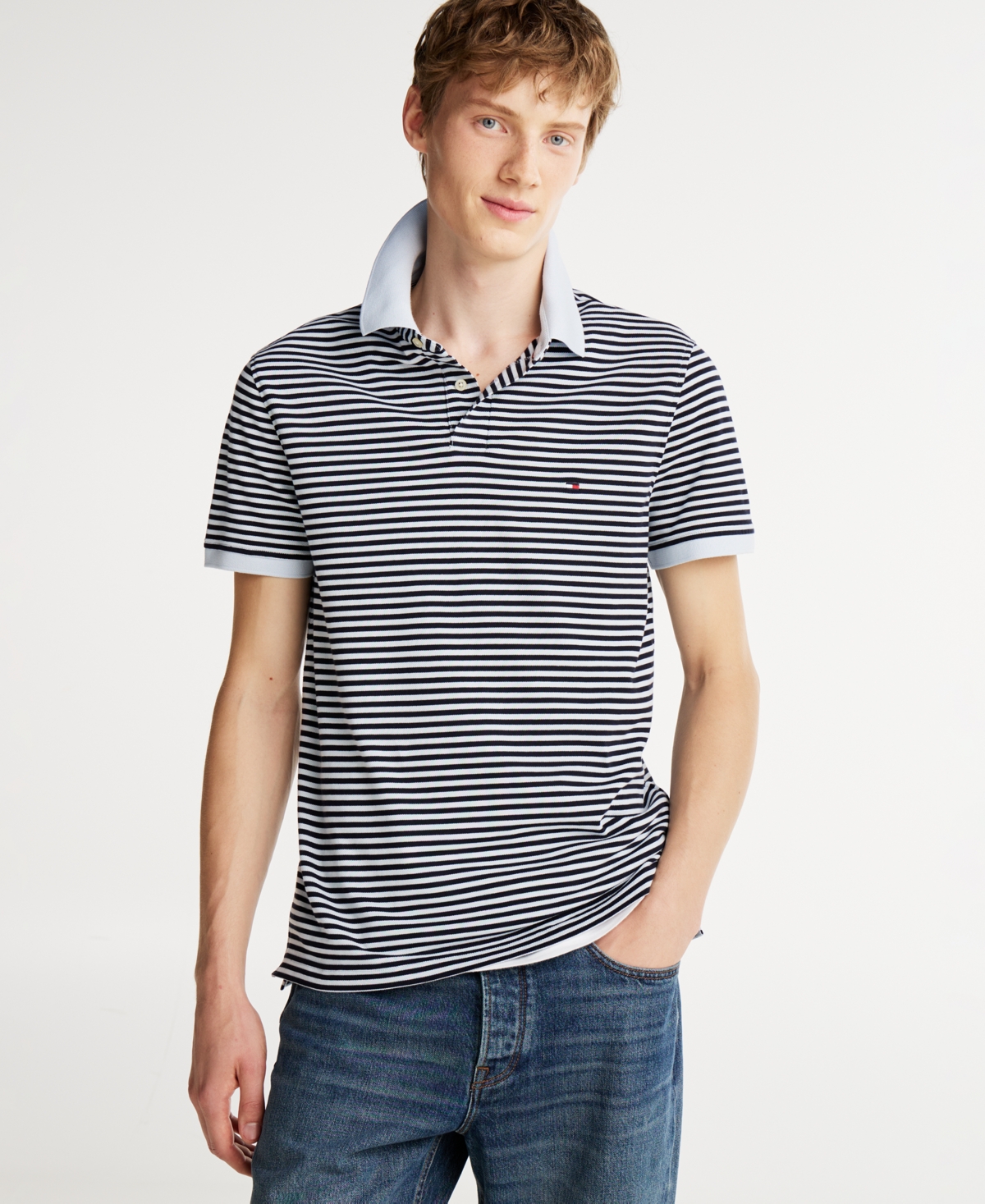 Tommy Hilfiger Men's Cotton Classic Fit 1985 Polo In Multi