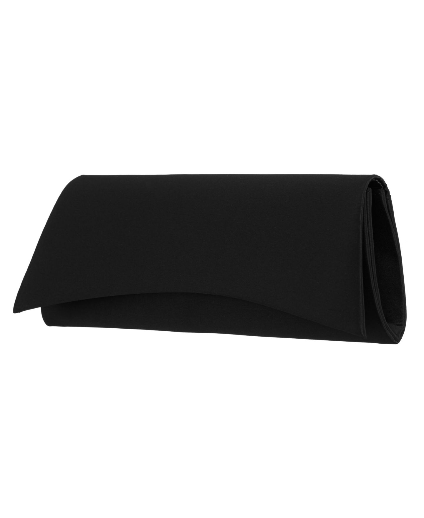 Женский клатч Nina Curved Flap Slim Magnetic Clutch, цвет: Чёрный — фото 3