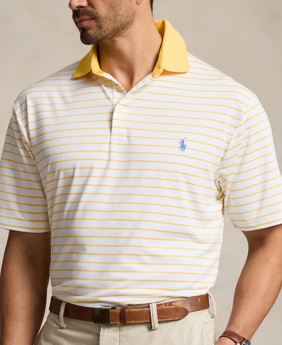 Polo Ralph Lauren Men's Classic-Fit Performance Polo Shirt - Sunfish Yellow
