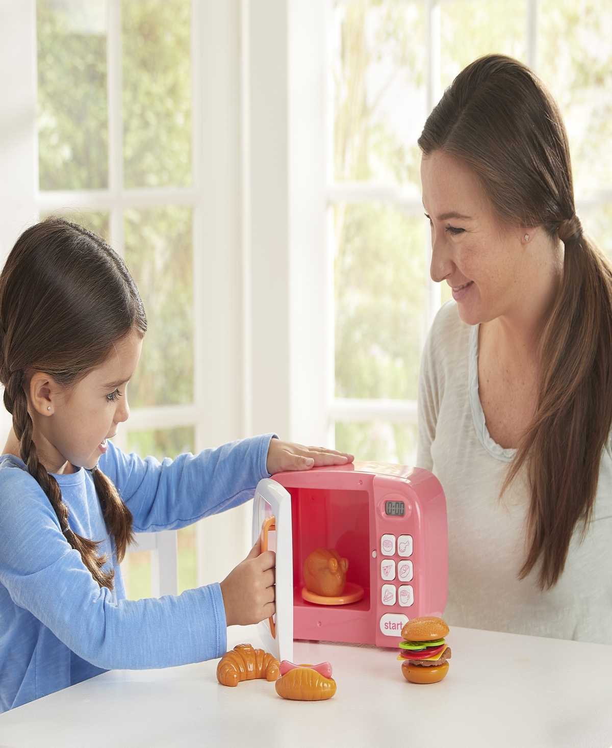 Just Like Home Microwave Kitchen Toys In Pink