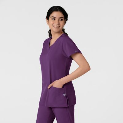 Women's W123 Basic V-Neck Scrub Top