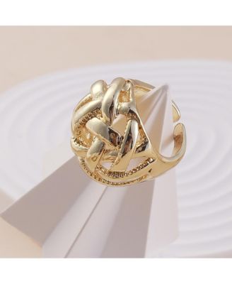 Women's The Basket Weave Statement Ring
