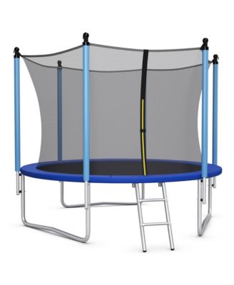Jumping Exercise Recreational Bounce Trampoline for Kids W/Safety Enclosure