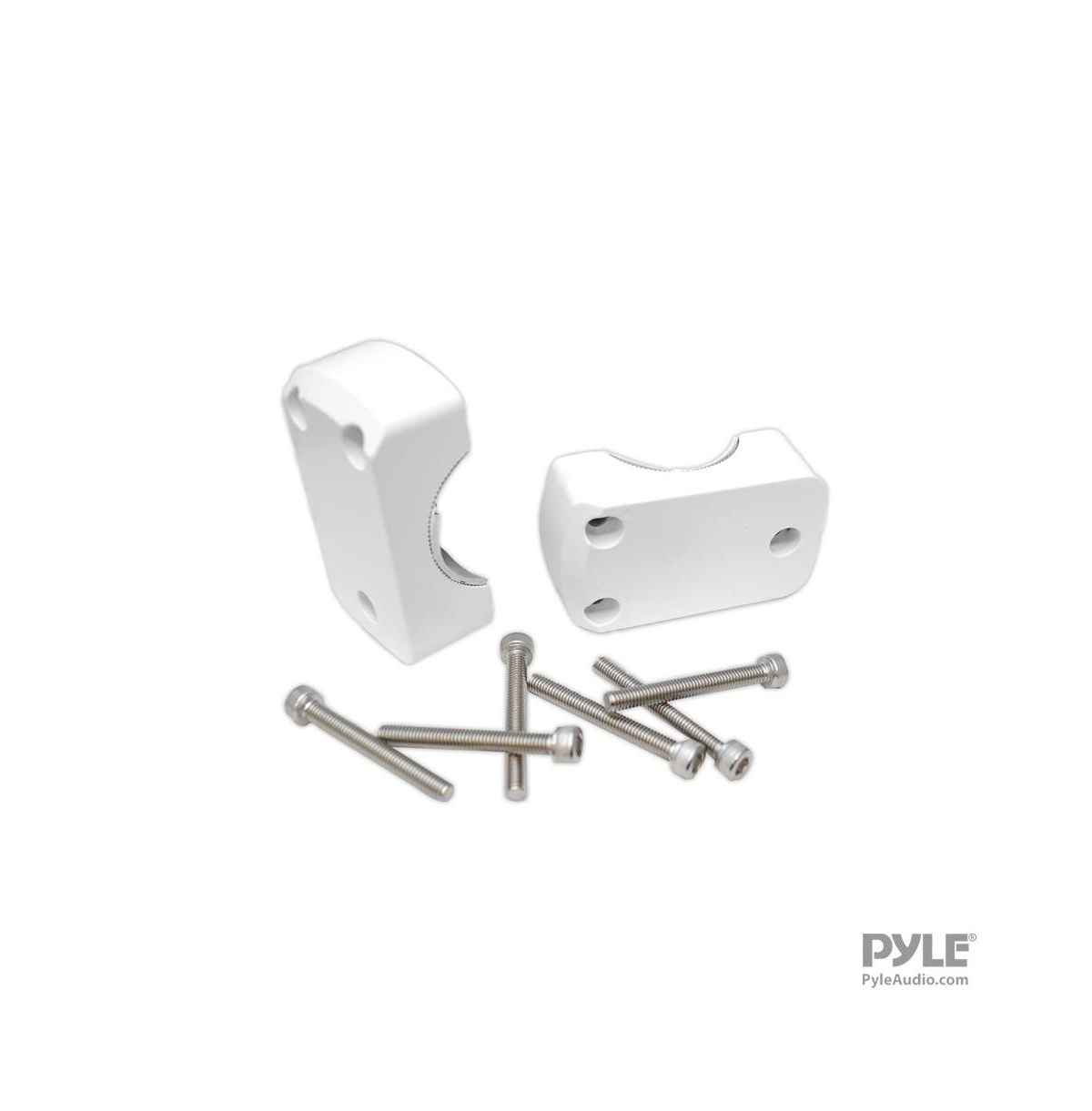 Pyle Marine Wakeboard Tower Speakers - 300W Waterproof, Dual Bullet Style,(PLMRW85) - White