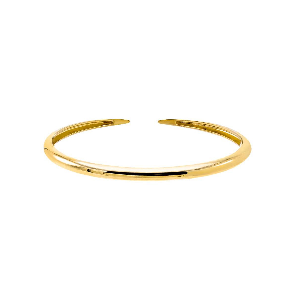 By Adina Eden Solid Thin Claw Bangle Bracelet 14K - 14k gold