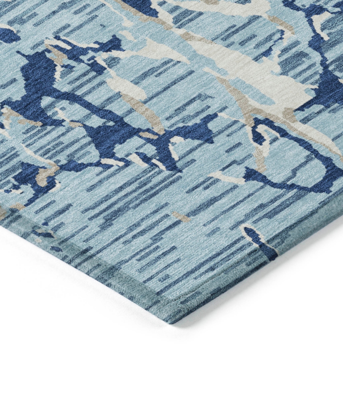 Shop Addison Chantille Machine Washable Acn1046 9'x12' Area Rug In Denim