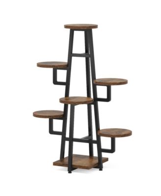 Wooden Corner Plant Pots Holder Rack Flower Stand Shelf Planter Organizer,7 Tier Plant Stand Indoor