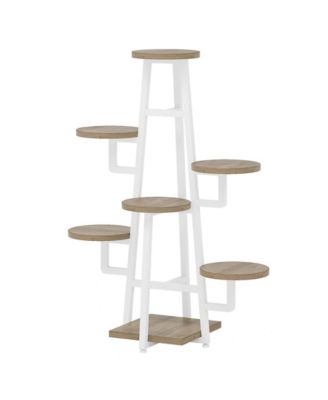 Wooden Corner Plant Pots Holder Rack Flower Stand Shelf Planter Organizer,7 Tier Plant Stand Indoor