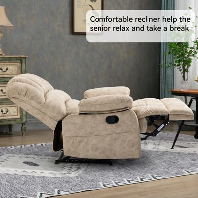 Large Size Recliner Chair In Fabric For Living  Room