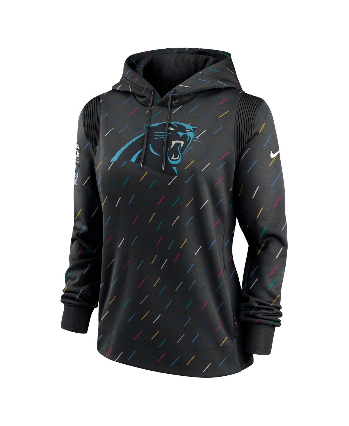 Nike Women'sCarolina Panthers Nfl Crucial Catch Therma Pullover Hoodie - Anthracite