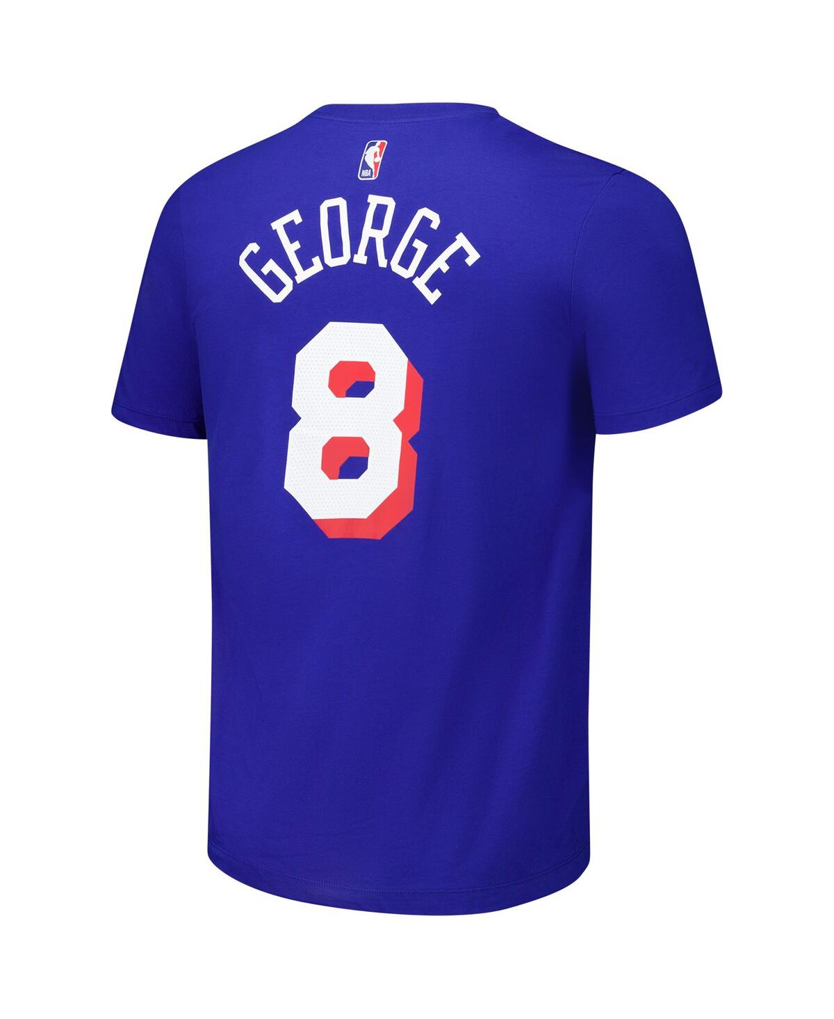 NIKE MEN'S AND WOMEN'S PAUL GEORGE ROYAL PHILADELPHIA 76ERS NAME NUMBER T-SHIRT 