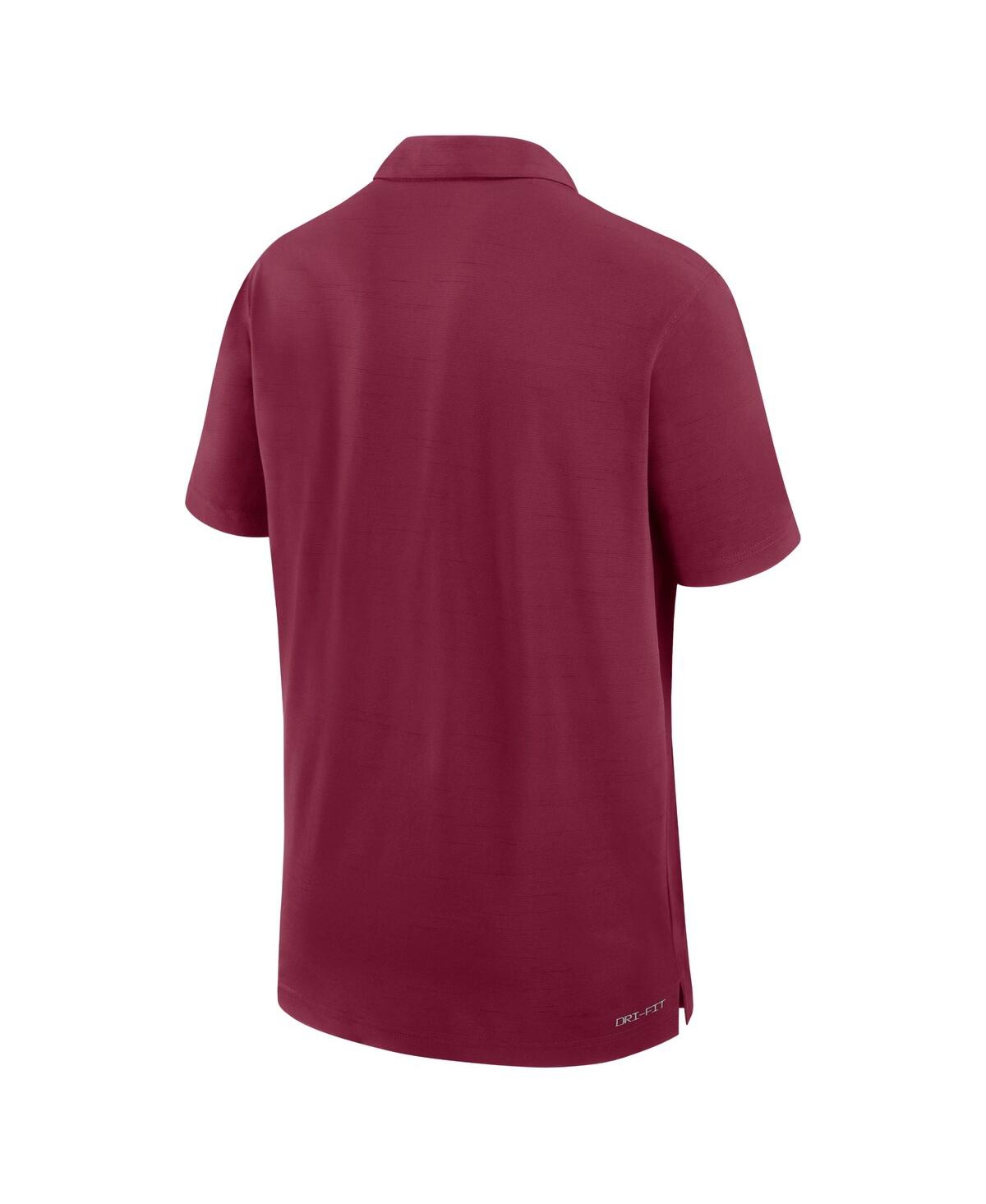 Nike Men'sFlorida State Seminoles Sideline Woven Performance Polo - Garnet