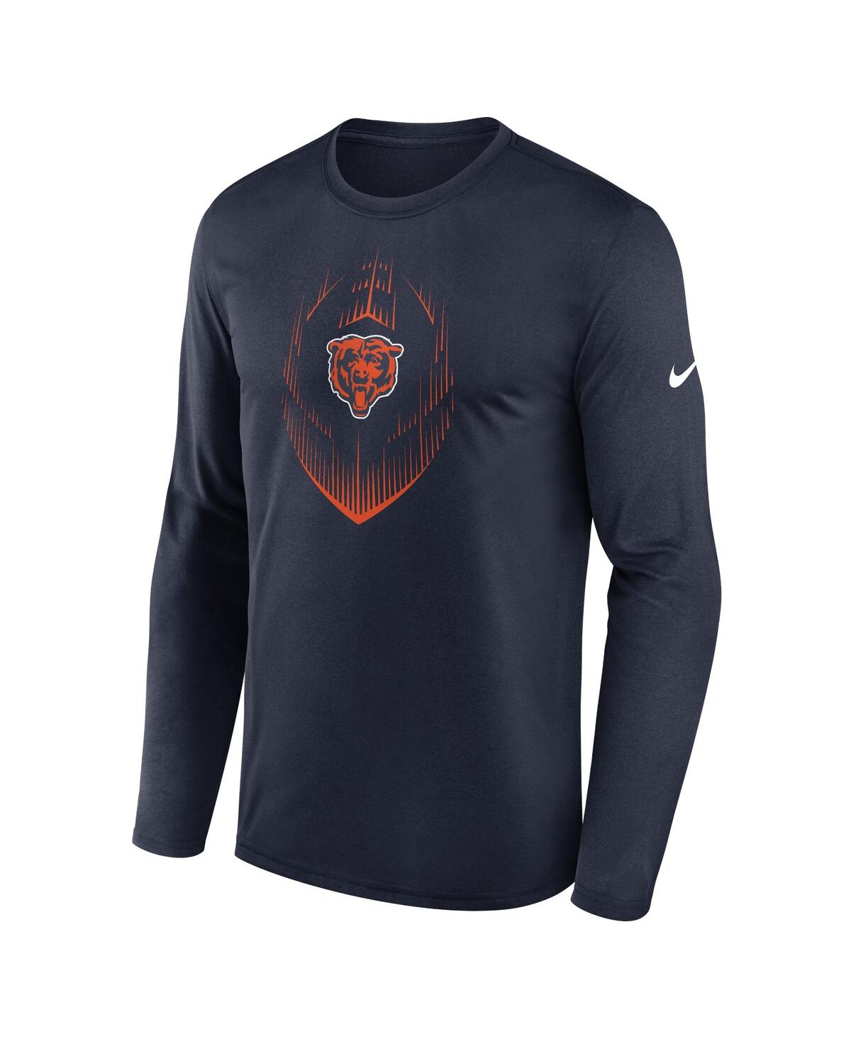 Nike Men'sChicago Bears Legend Icon Long Sleeve T-shirt - Navy