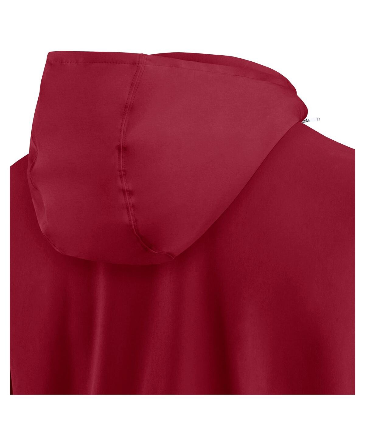 JORDAN MEN'S CRIMSON OKLAHOMA SOONERS SIDELINE COACHES QUARTER-ZIP JACKET 