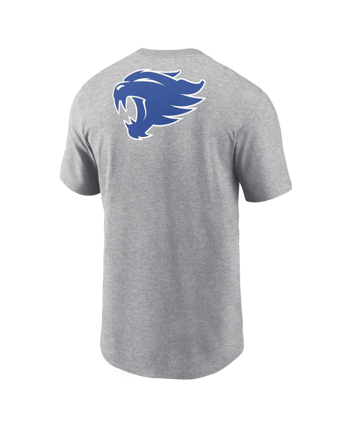 Nike Men'sKentucky Wildcats Campus 2-Hit Primary Mascot T-Shirt - Heather Gray