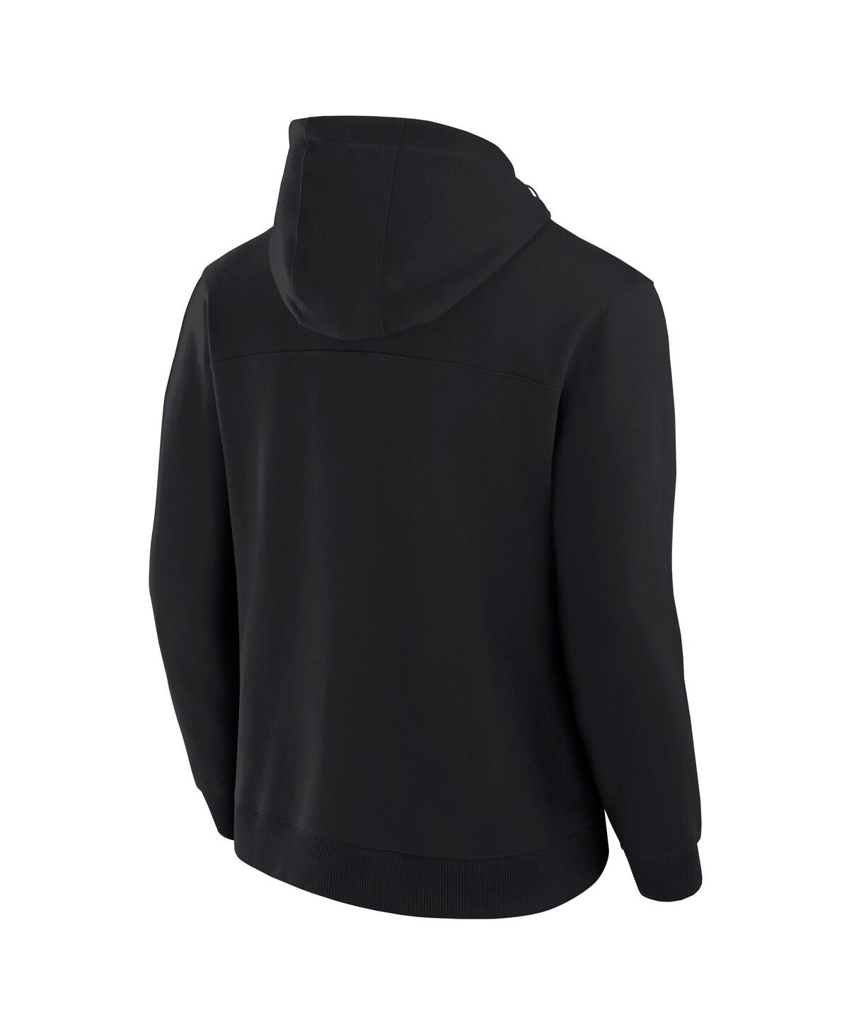 Fanatics Men's and Women'sKansas City Chiefs Front Office Tonal Tri-Blend Pullover Hoodie - Black