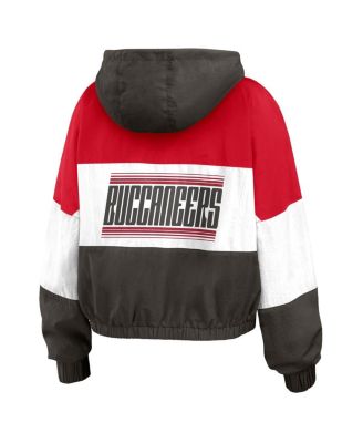 Women's Red Tampa Bay Buccaneers Color Block Full-zip Windbreaker Jacket