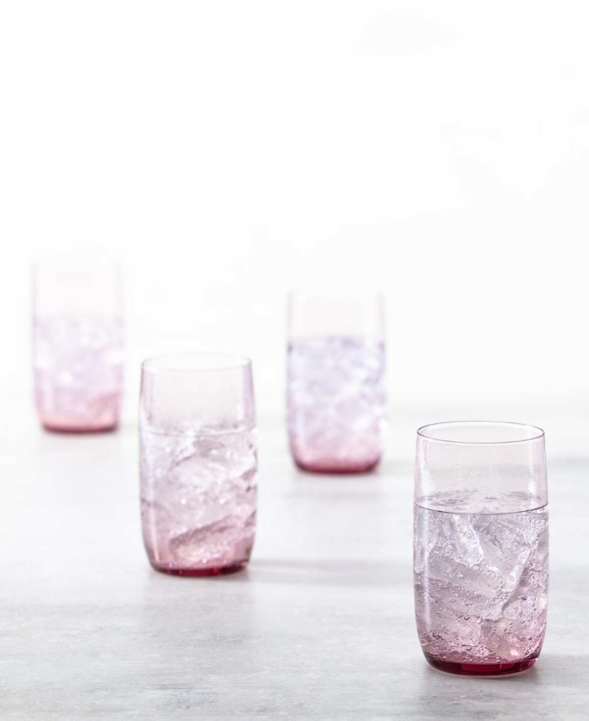 Fortessa Gala Ice Beverage Glasses, Set Of 4 In Pink