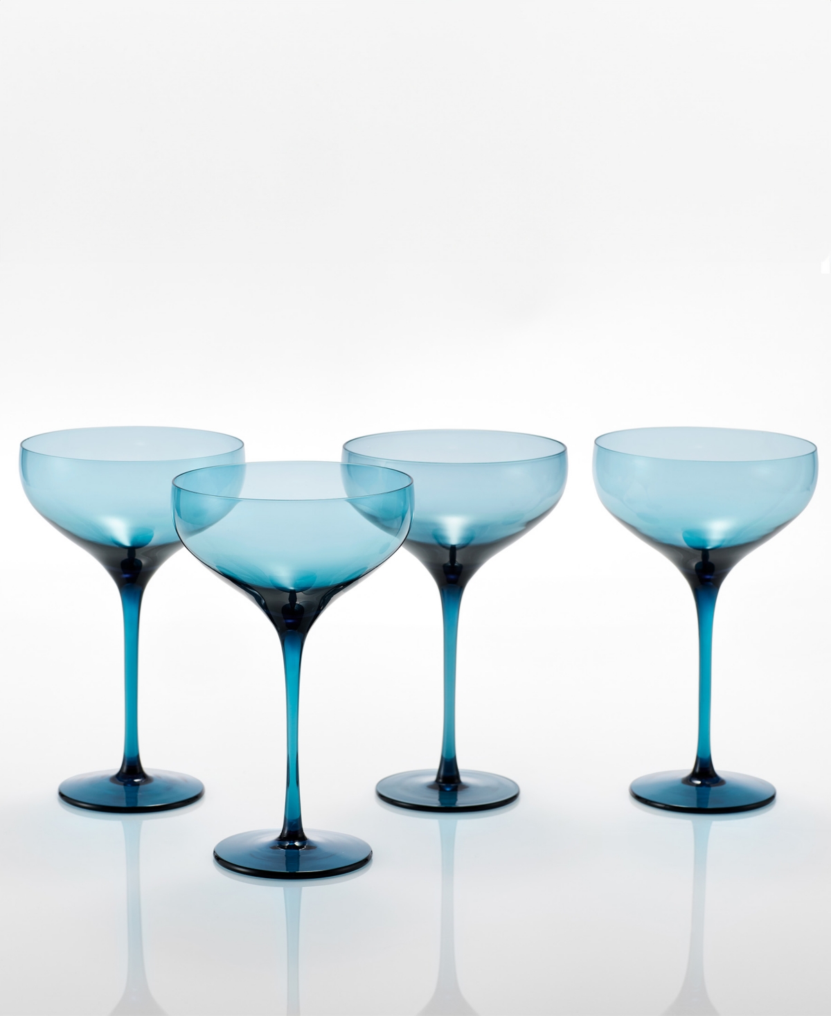 Fortessa Gala Coupe Cocktail Glasses, Set Of 4 In Blue