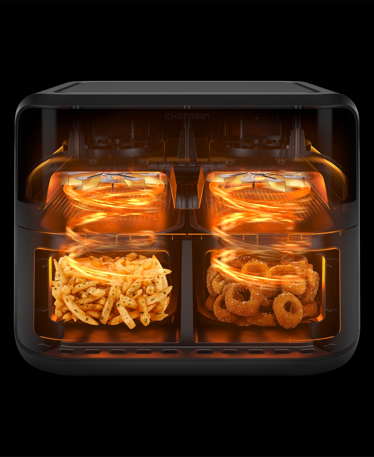 Chefman 6-Qt. Digital Dual-Cooking Double-Basket Air Fryer