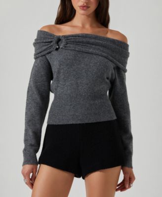 ASTR the Label - Women's Wylie Off-The-Shoulder Sweater