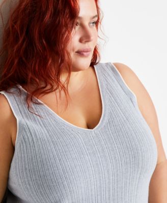 Women's Ribbed Loungewear Sweater Pajama Set XS-3X, Exclusively at Macy's