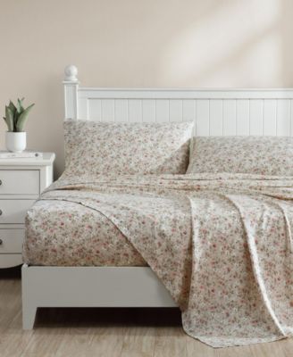 300 Thread Count Cotton Sateen 4-Pc. Sheet Set, Queen