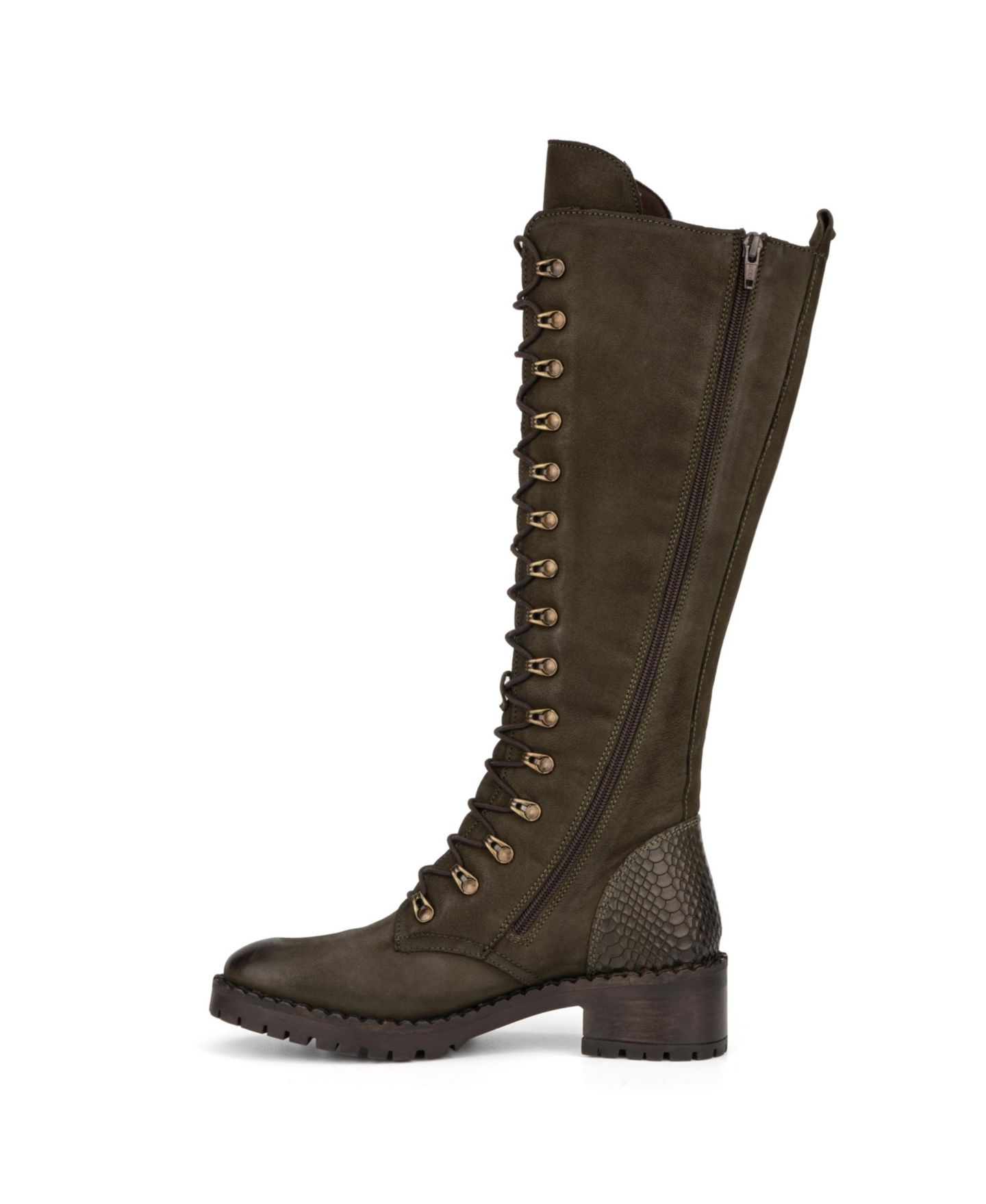 Женские ботинки Vintage Foundry Co Henrietta Tall, цвет: Армейский зелёный — фото 3