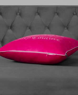 Velvet Novelty Decorative Pillow, 20" x 20"